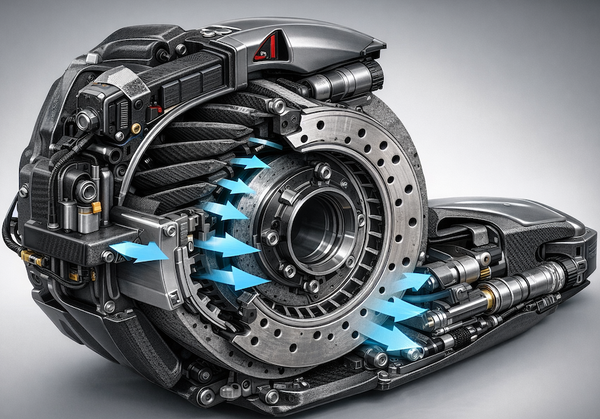 Variable Geometry Brake Disc Ventilation System: Optimizing Cooling and Performance