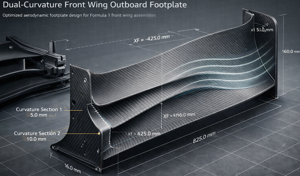The Dual-Curvature Front Wing Outboard Footplate: Pushing Aerodynamic Boundaries Within Regulations